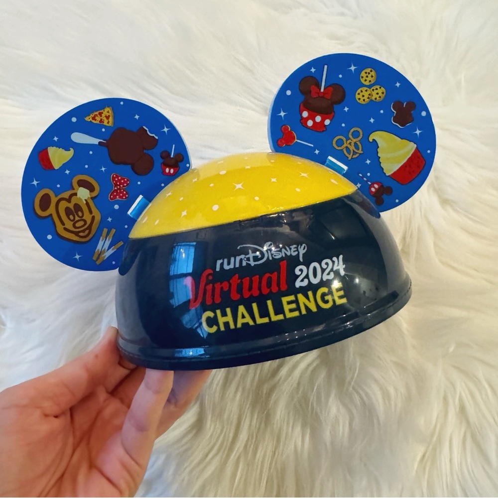 Disney Virtual Challenge 2024 Mickey Ears Hat Ice Cream Bowl - New!